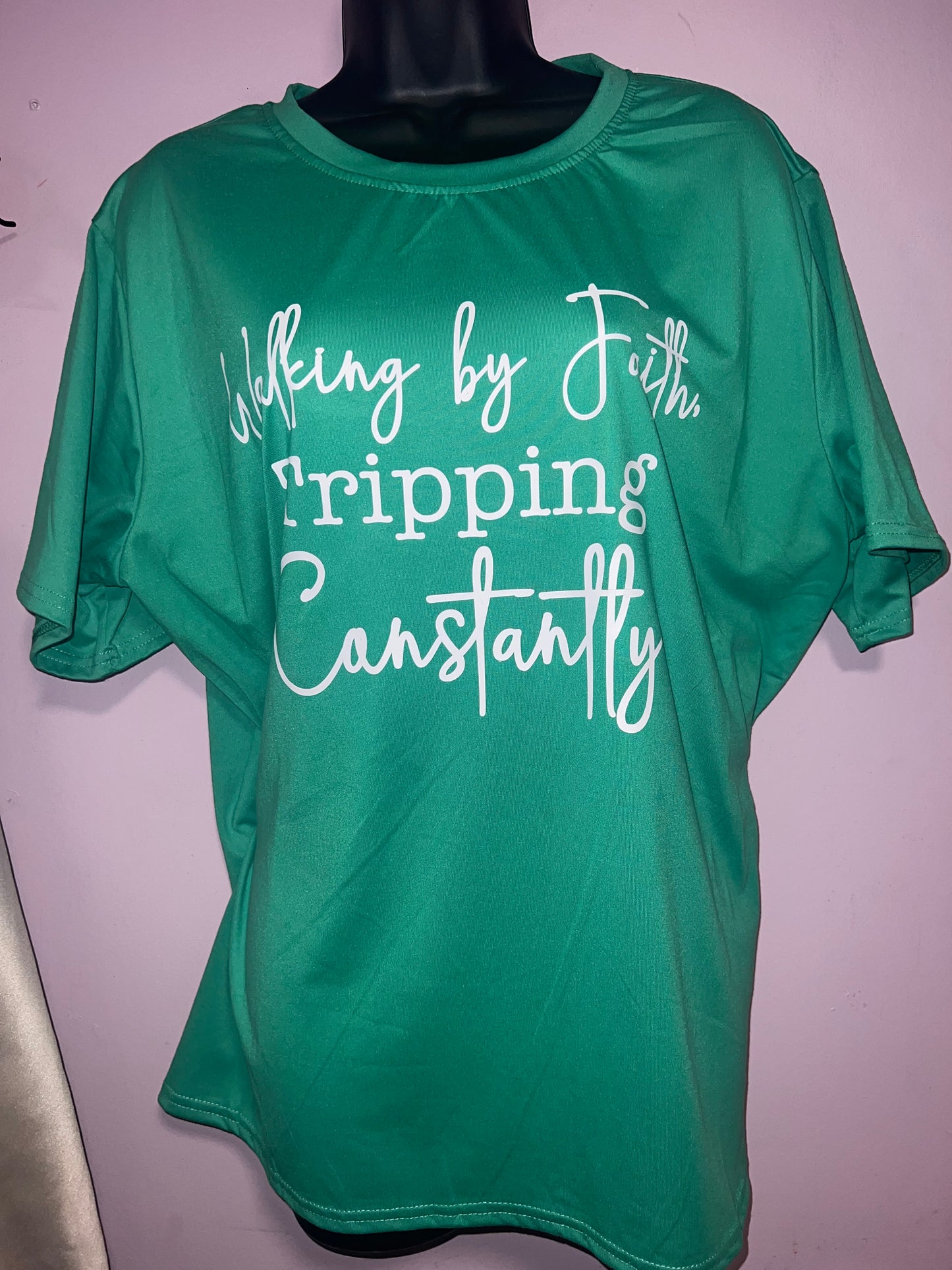 Walking by Faith, Tripping Constantly Graphic Tee