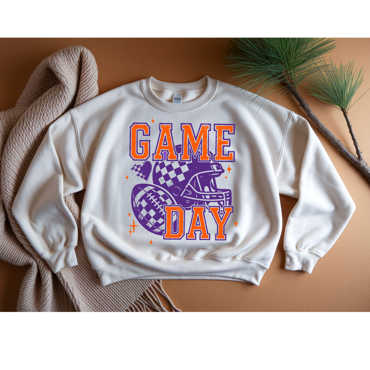 Game Day - Orange & Purple Sweatshirt