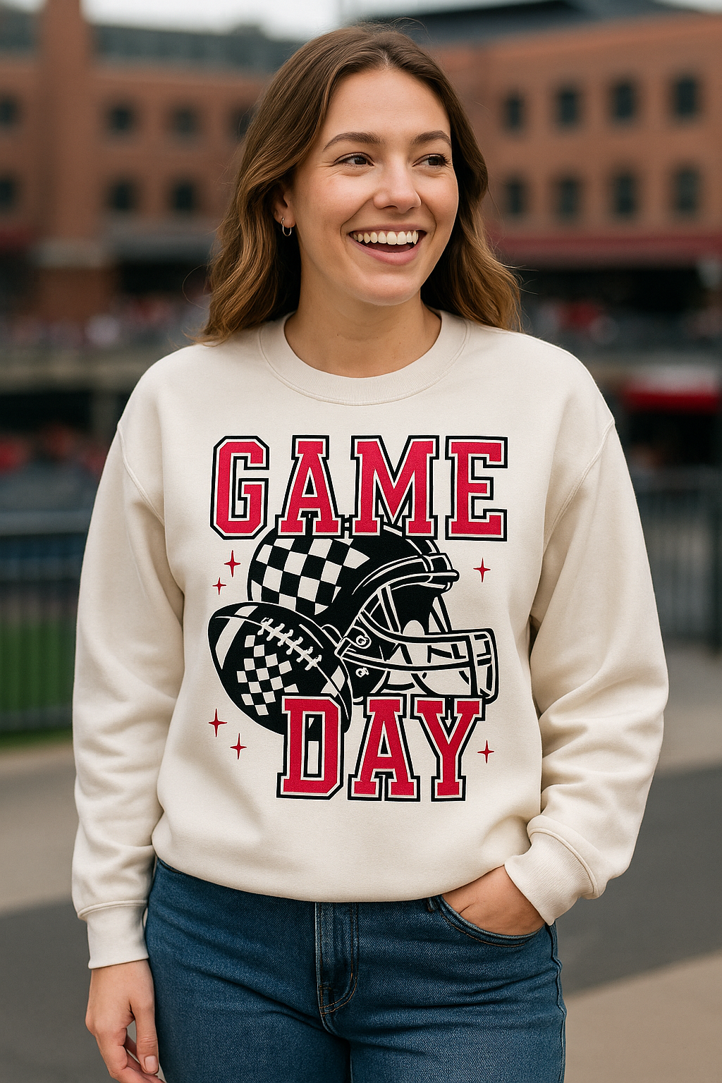 Game Day - Red & Black Sweatshirt