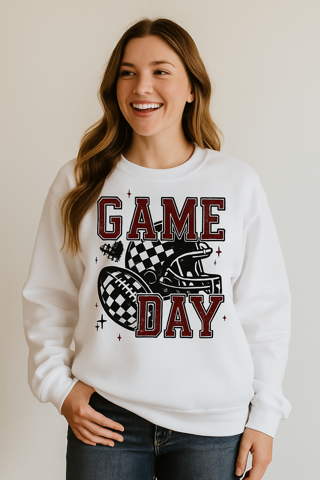 Game Day - Garnett & Black Sweatshirt