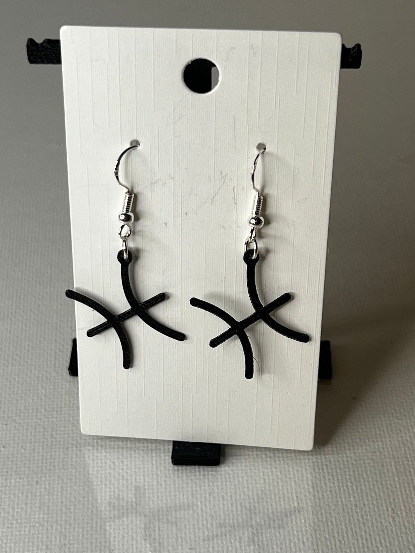 Pisces Zodiac Sign 3D Printed Earrings