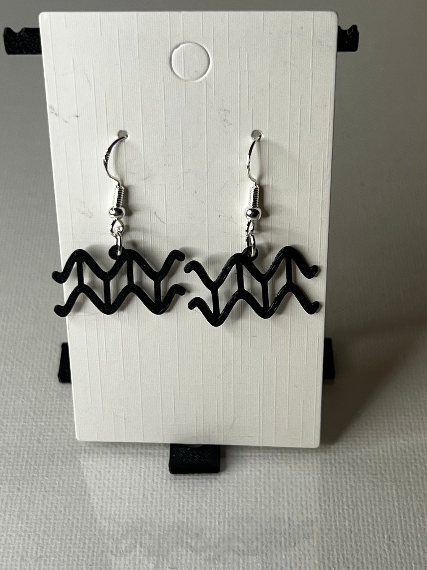 Aquarius Zodiac Sign 3D Printed Earrings