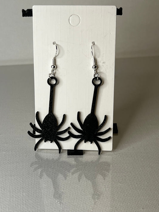 Spider Dangle 3D Printed Earrings