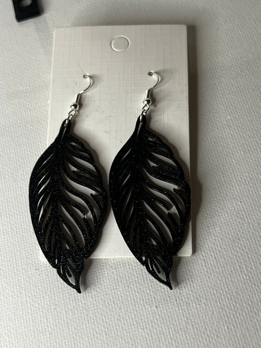 Feather 3D Printed Earrings