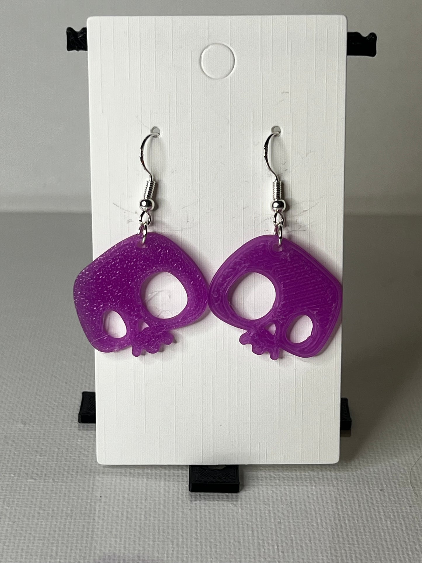 Cute Skull 3D Printed Earrings