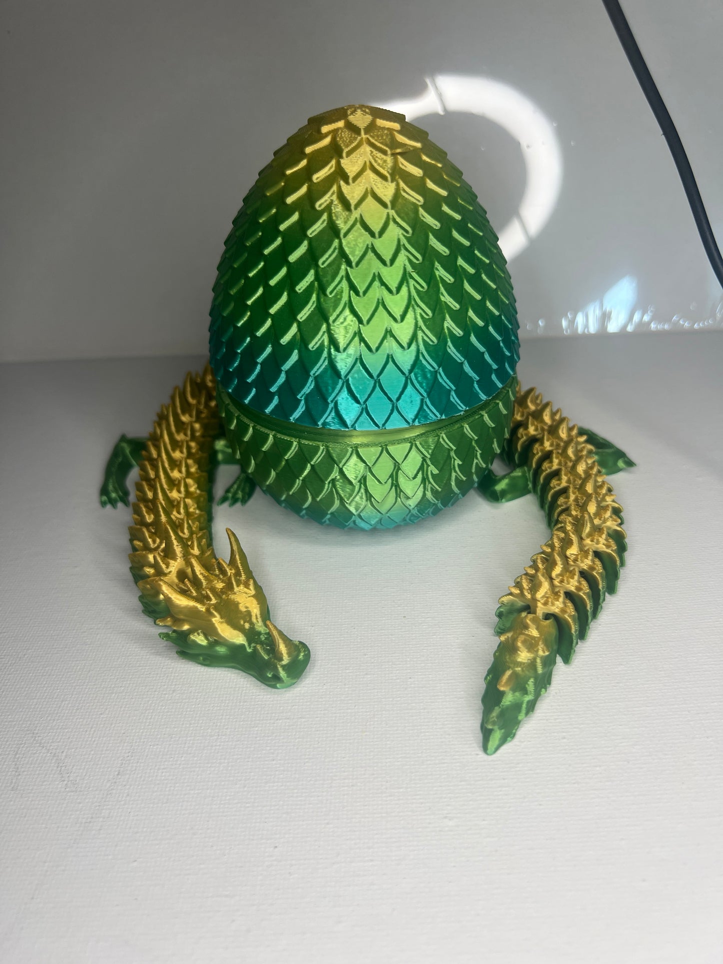 3D Printed Articulated Dragon & Dragon Egg Toy Collectible 🐉✨