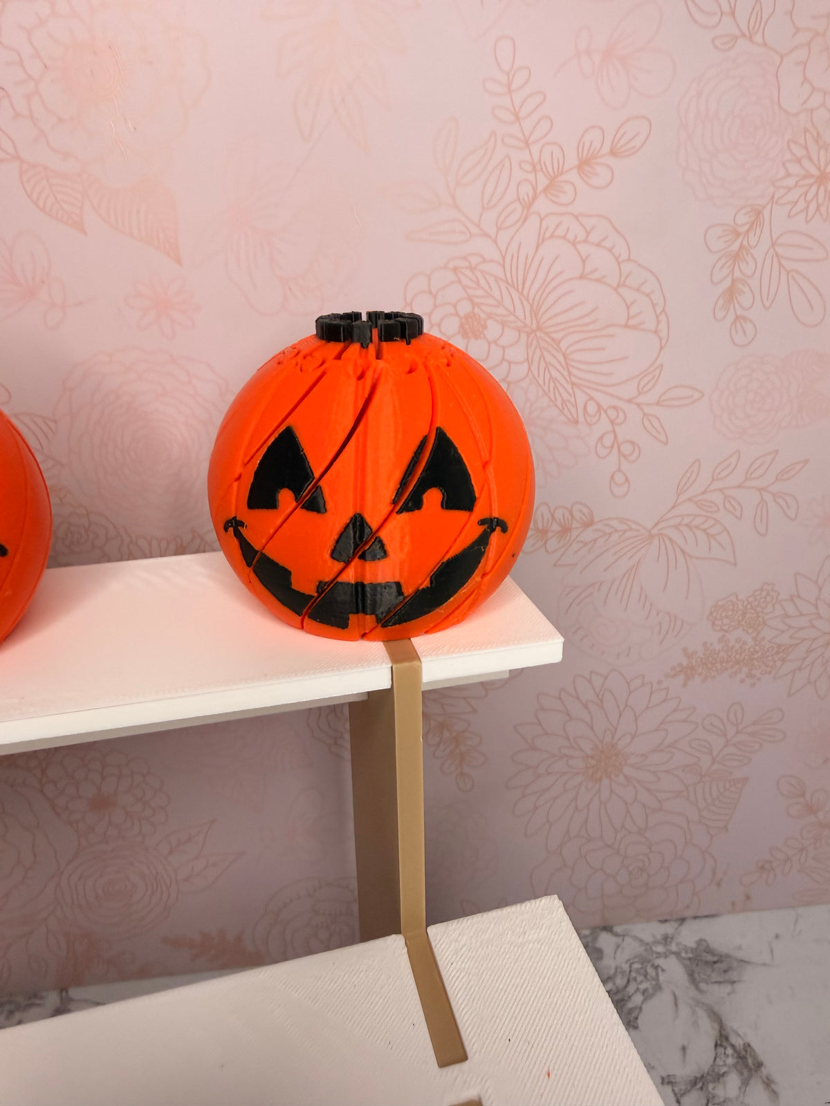 Jack-O’-Lantern Sliding Fidget | 3D Printed Collapsible Pumpkin Toy