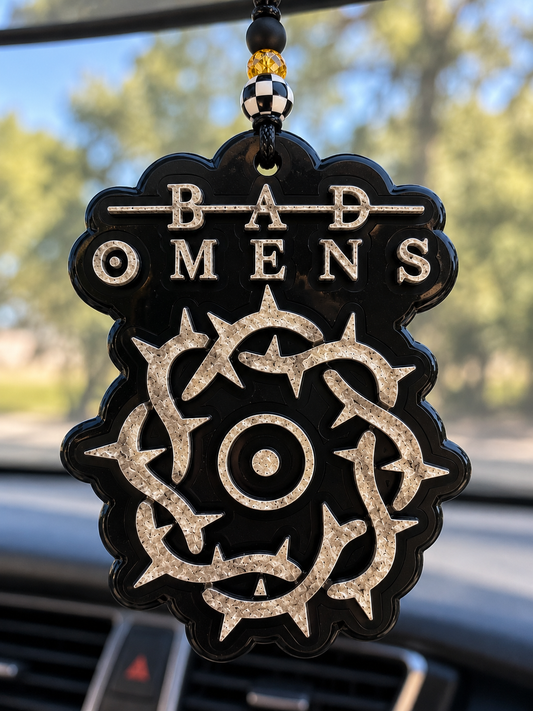 Bad Omens Thorn Circle Car Freshie | Alternative Music Car Air Freshener