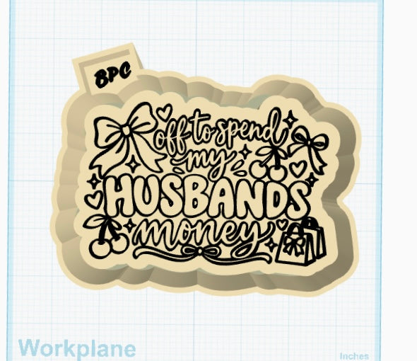 Off to Spend My Husband’s Money Car Freshie | Sassy Handmade Car Air Freshener