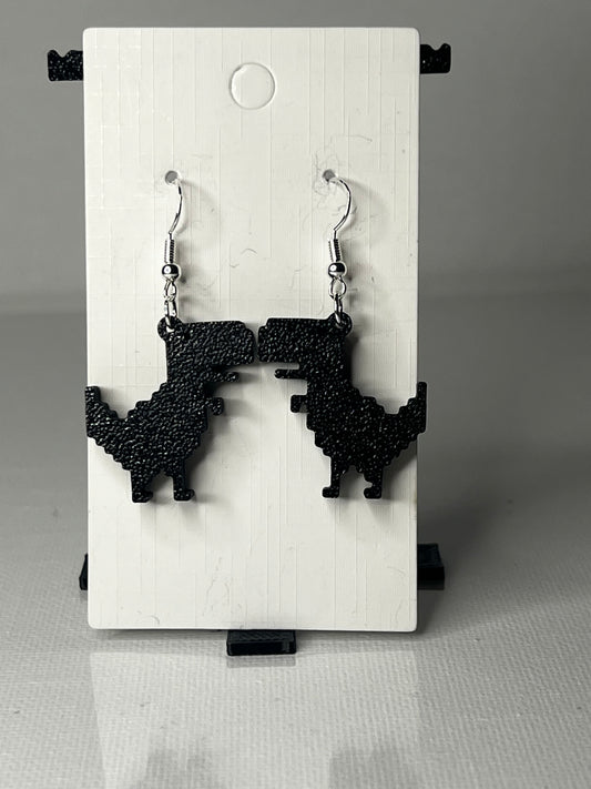 Tiny Diny 3D Printed Earrings