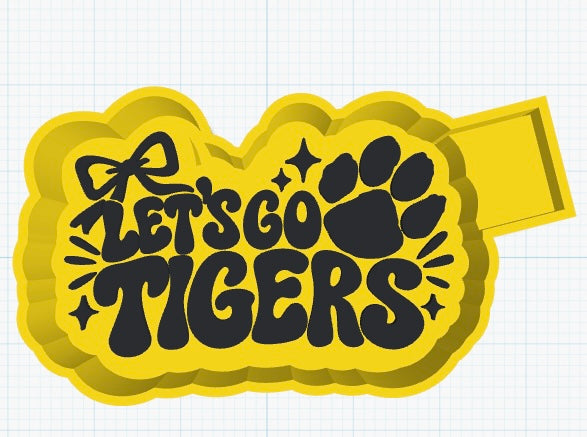 🐯 Let’s Go Tigers Freshie Mold | School Spirit Silicone Aroma Bead Mold