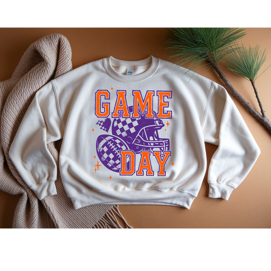 Game Day - Orange & Purple Sweatshirt