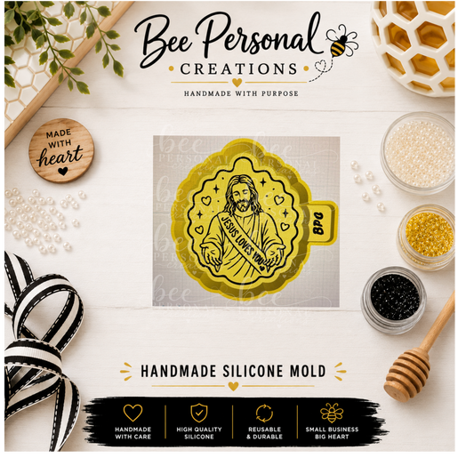 Jesus Loves You | Faith-Based Silicone Freshie Mold