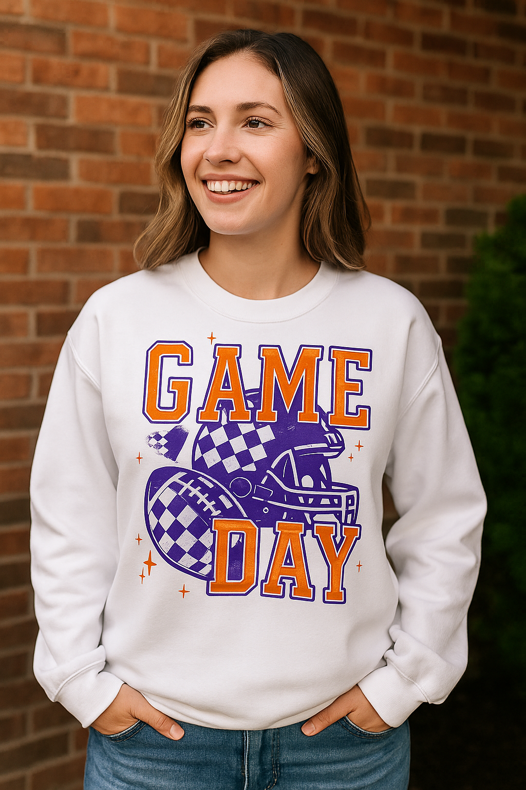 Game Day - Orange & Purple Sweatshirt