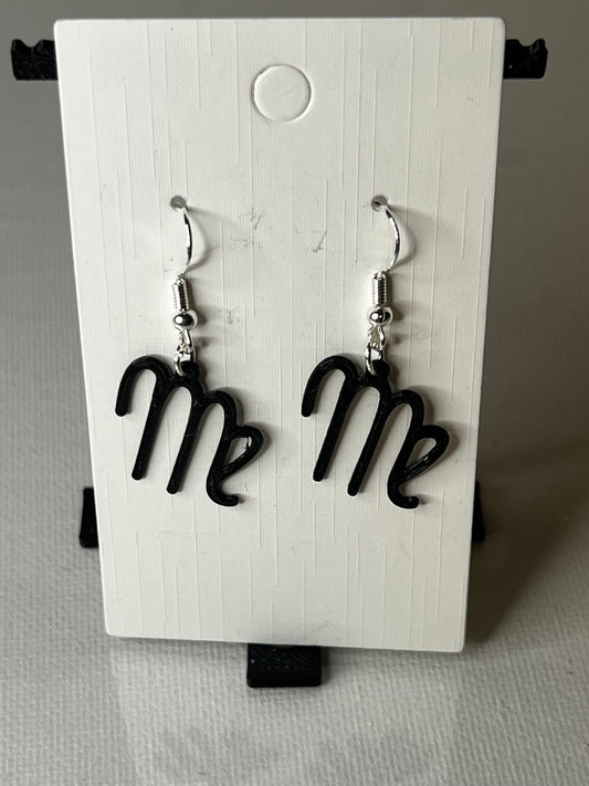 Virgo Zodiac 3D Printed Earrings