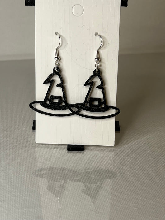 Witch Hat 3D Printed Earrings