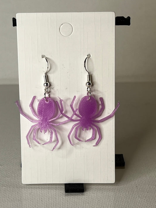 Spider 3D Printed Earrings